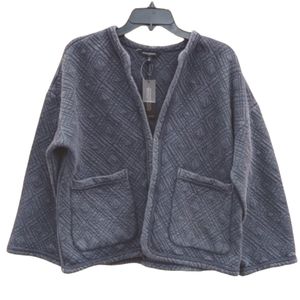 Banana Republic Quilted Blue Cardigan